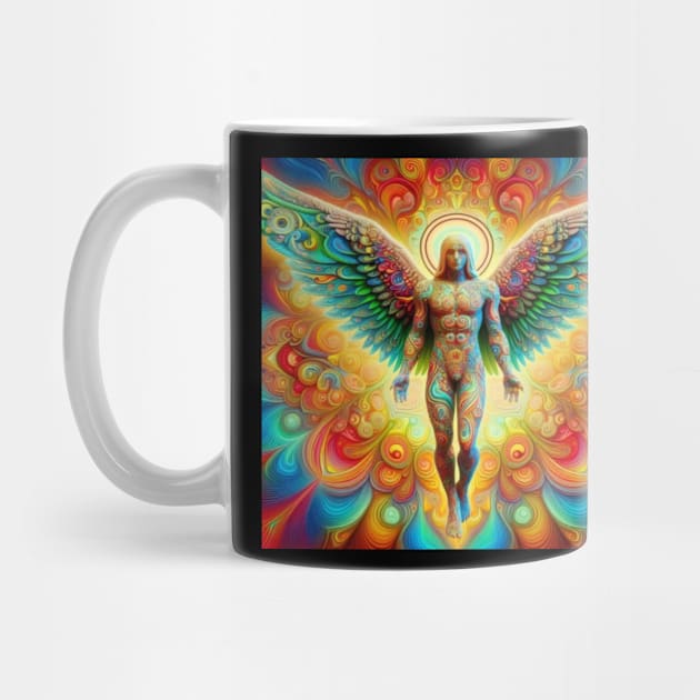 colorful male angel by Out of the world